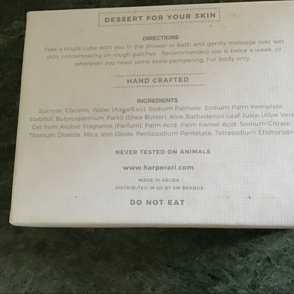 HARPER + ARI EXFOLIATING SUGAR CUBES, NEW - Picture 2 of 3
